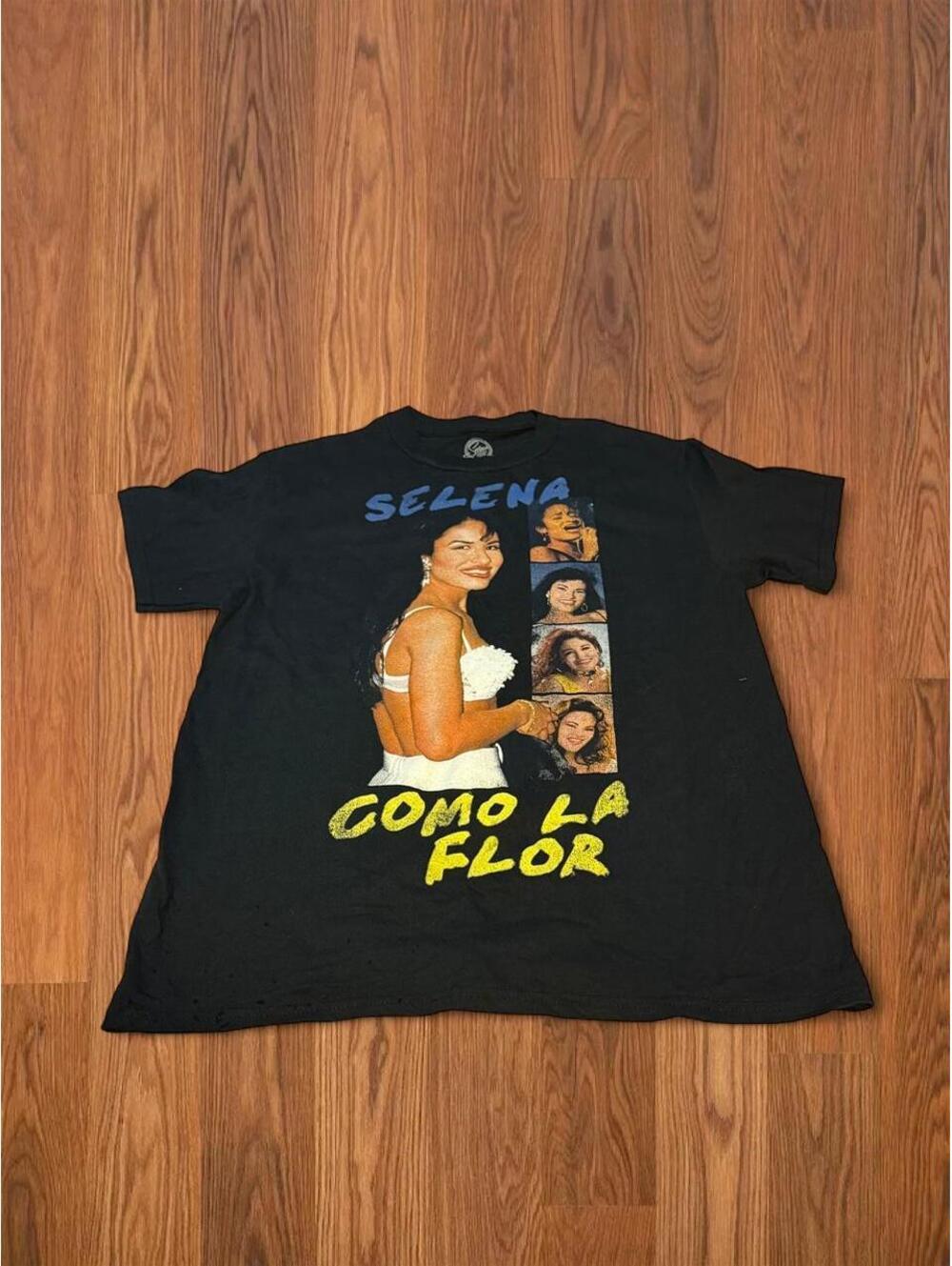Women's Selena Gomez Black short sleeve Cotton Tshirt